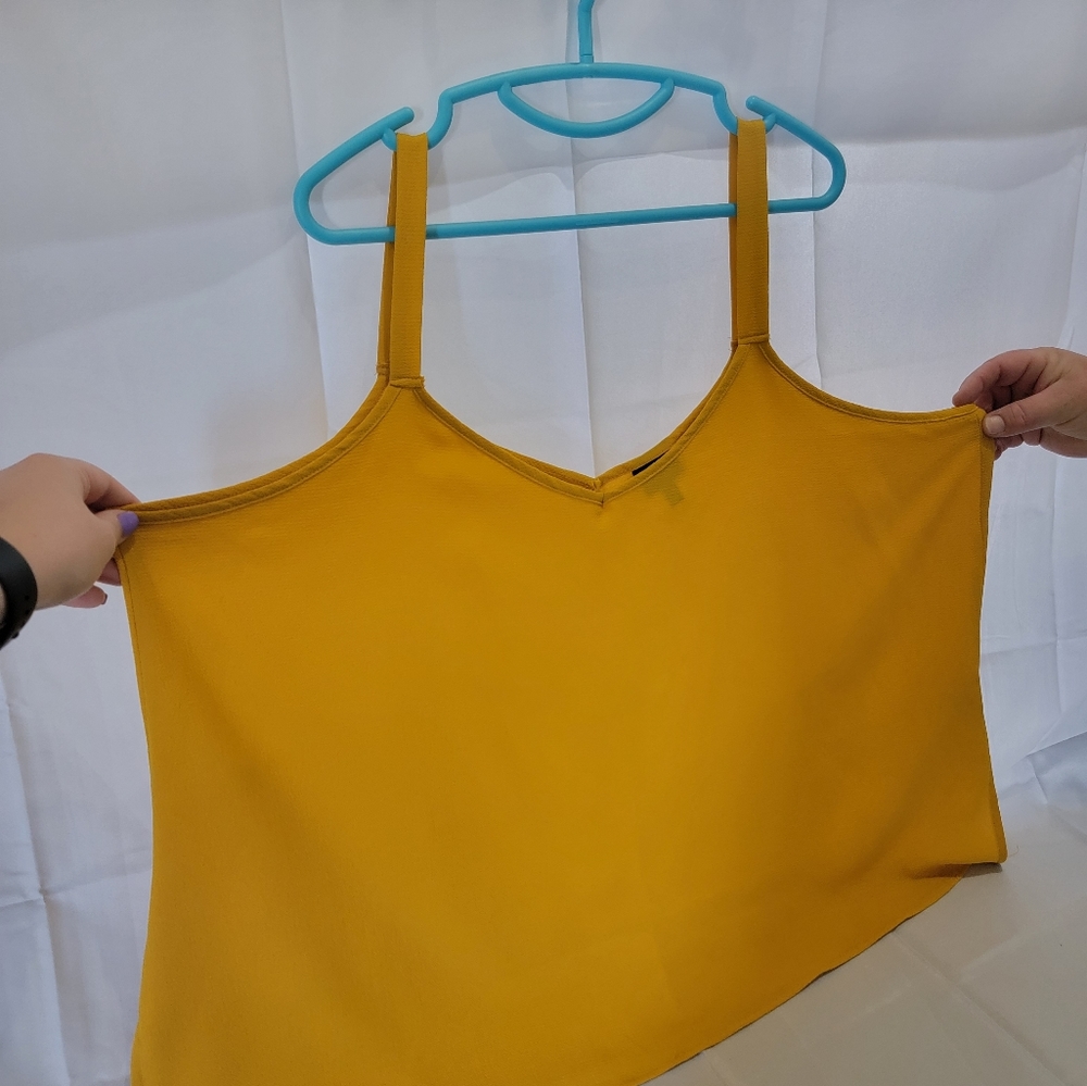 Mustard colored tank